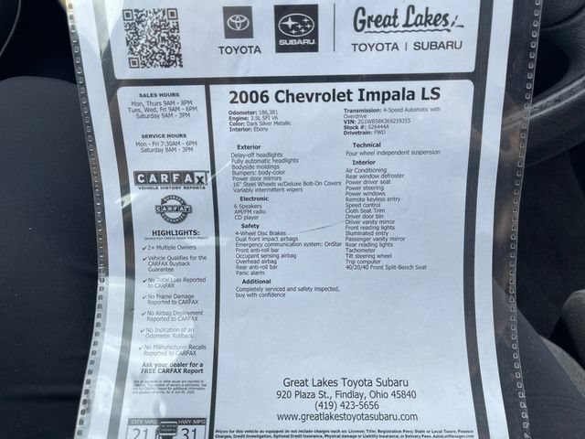 Used 2006 Chevrolet Impala LS FWD image 27