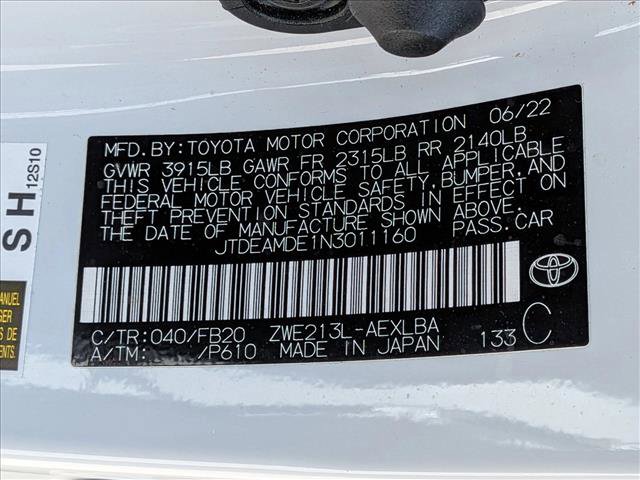 Certified 2022 Toyota Corolla LE FWD image 23