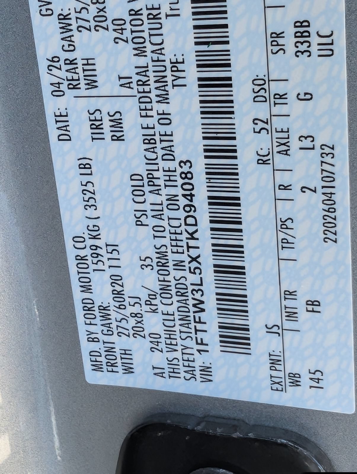 Certified 2026 Ford F150 XLT w/ Equipment Group 302A MID AWD/4WD image 24