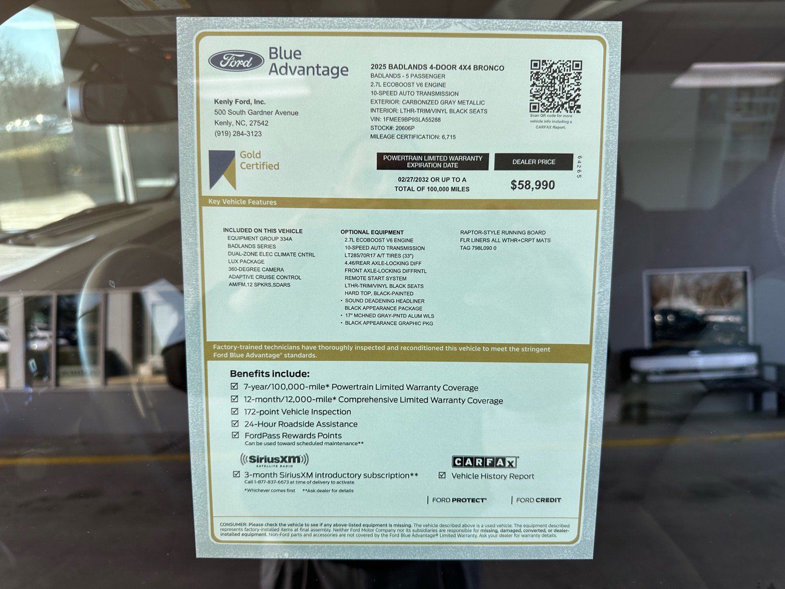 Certified 2025 Ford Bronco Badlands AWD/4WD image 5