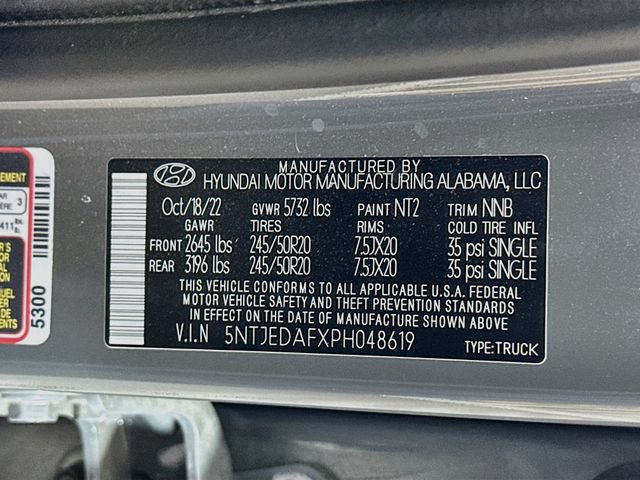 Certified 2023 Hyundai Santa Cruz Limited AWD/4WD image 38