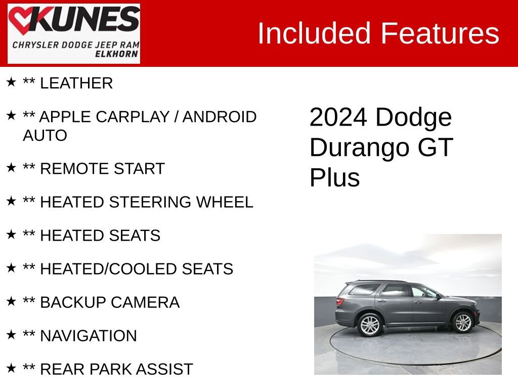 Used 2024 Dodge Durango GT AWD/4WD image 2