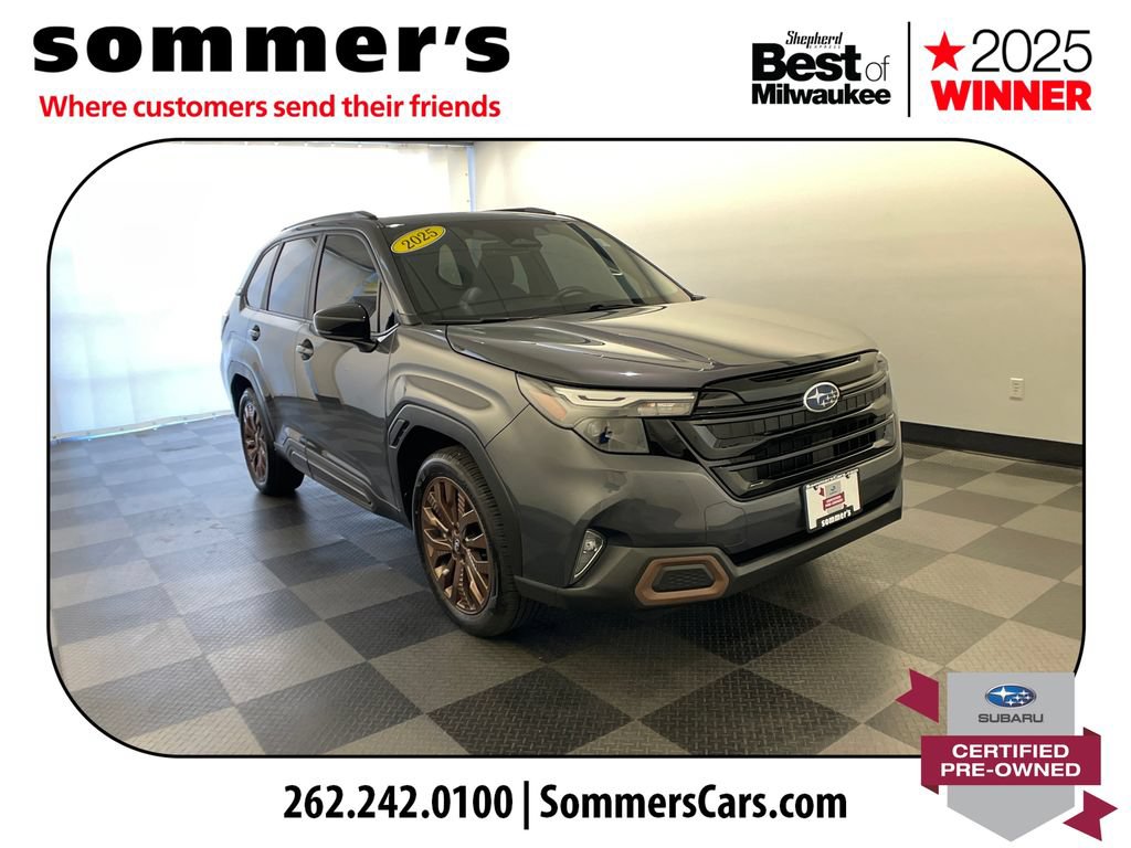 Certified 2025 Subaru Forester Sport w/ Popular Package #2 AWD/4WD 360° Tour