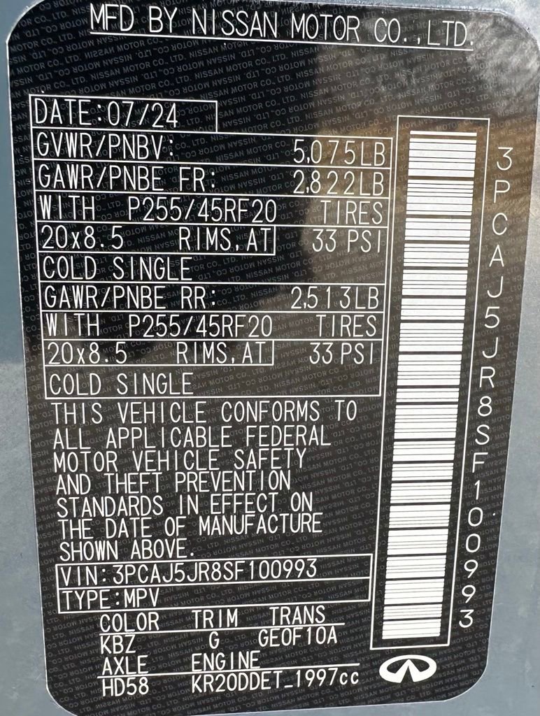 Used 2025 INFINITI QX55 Luxe w/ Cargo Package image 41