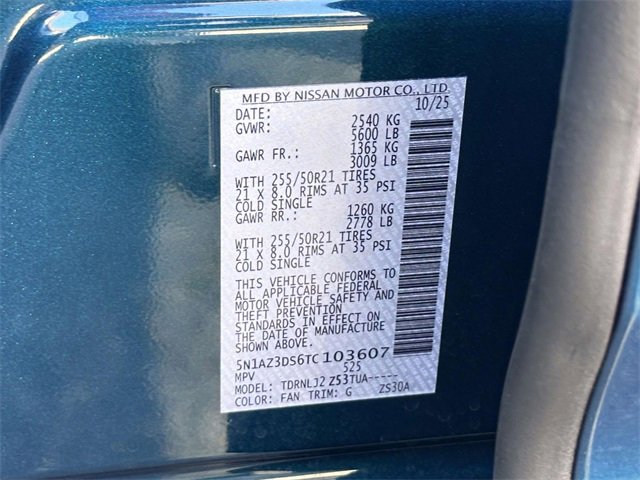 New 2026 Nissan Murano Platinum w/ Cargo Package image 26