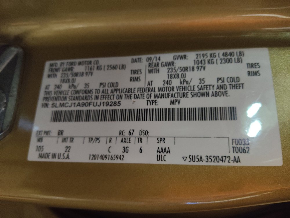 Used 2015 Lincoln MKC FWD w/ Equipment Group 101A Select image 33