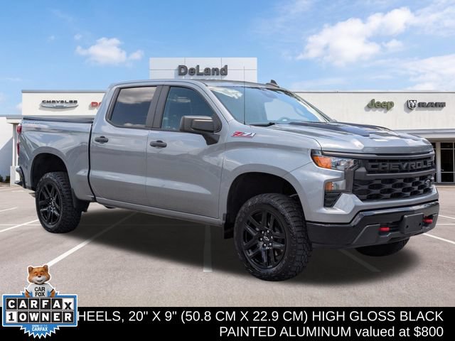 Used 2024 Chevrolet Silverado 1500 Custom Trail Boss w/ LPO, Dark Essentials Package AWD/4WD 360° Tour