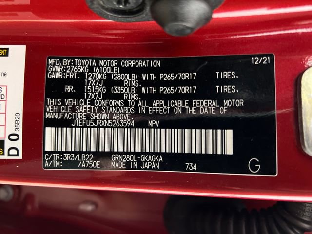 Used 2022 Toyota 4Runner SR5 Premium w/ Moonroof Package RWD image 28