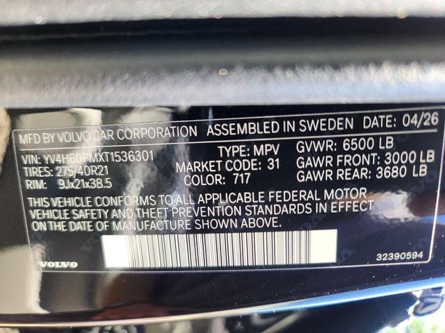 New 2026 Volvo XC90 T8 Ultra w/ Protection Package AWD/4WD image 24