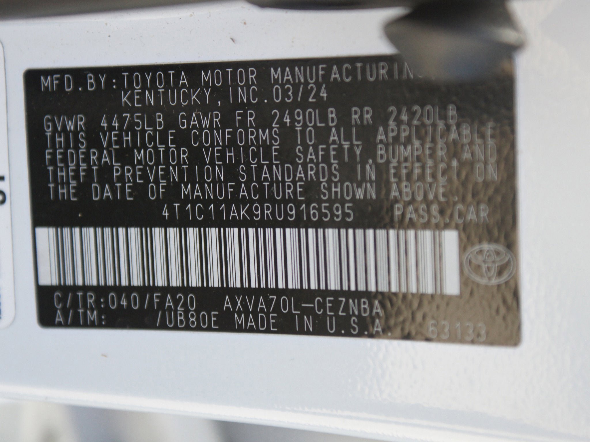 Used 2024 Toyota Camry LE FWD image 23