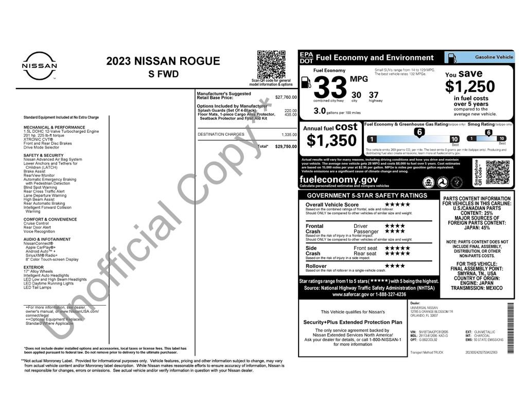 Certified 2023 Nissan Rogue S image 31