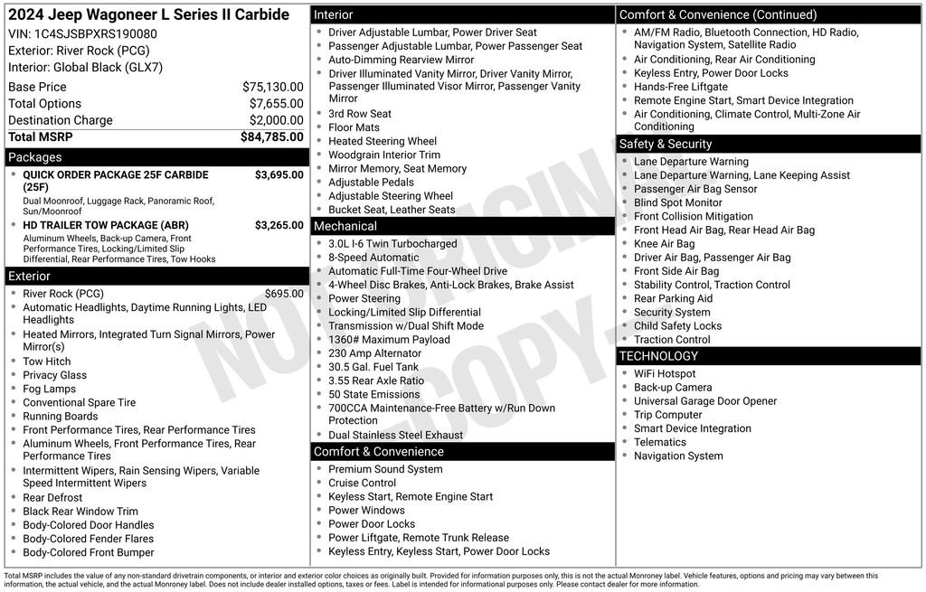 Certified 2024 Jeep Wagoneer L Series II AWD/4WD image 24