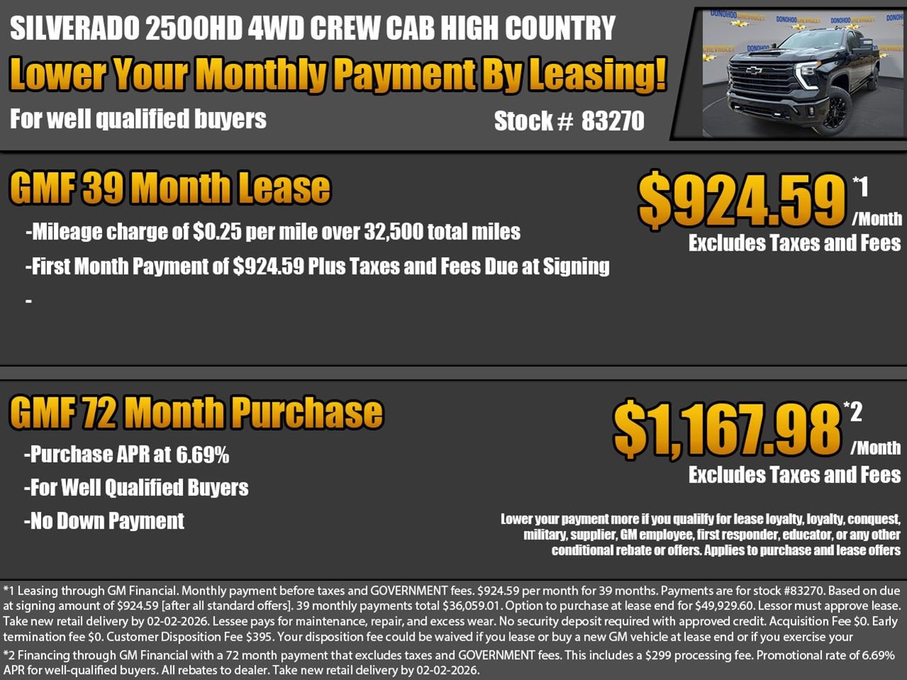 New 2026 Chevrolet Silverado 2500 High Country w/ Midnight Edition image 2