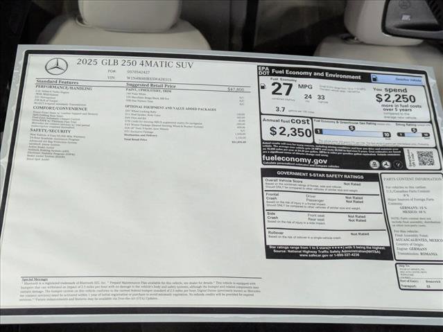 New 2025 Mercedes-Benz GLB 250 4MATIC image 19