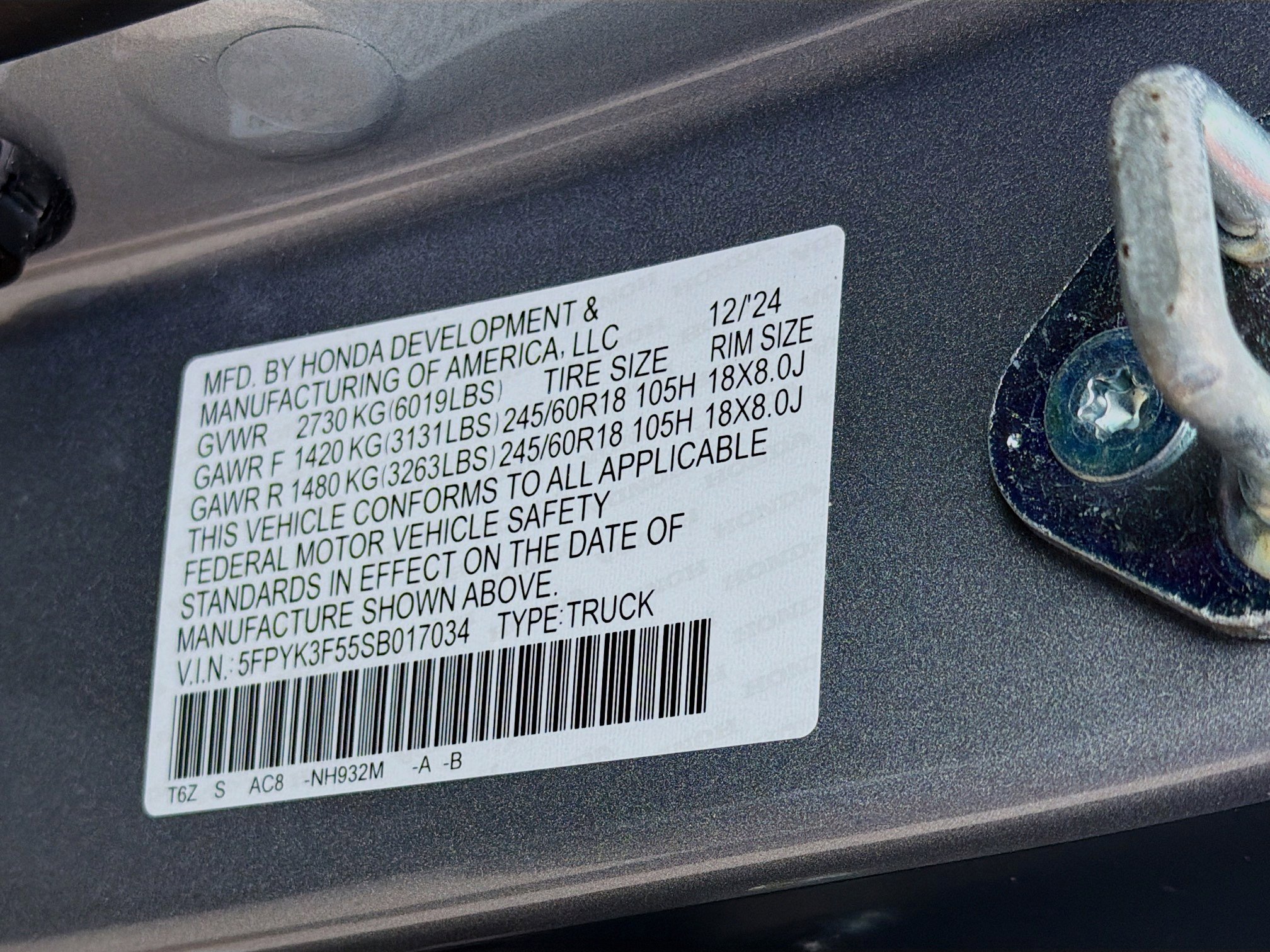 Used 2025 Honda Ridgeline RTL image 35