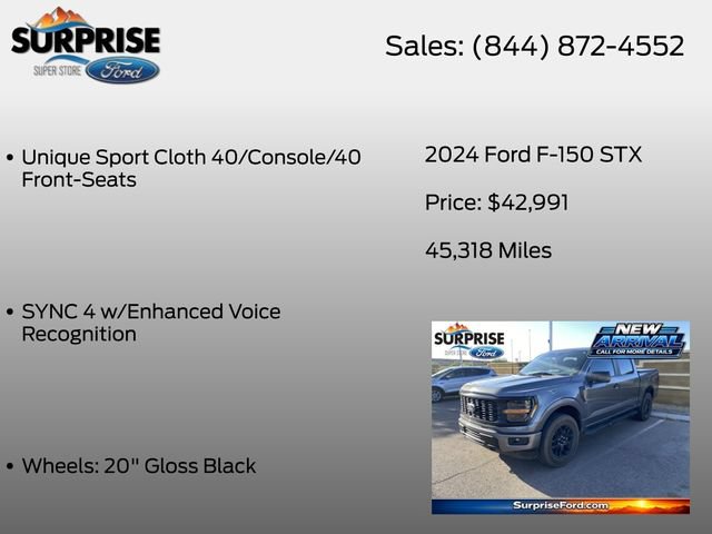 Used 2024 Ford F150 STX w/ STX Black Appearance Package AWD/4WD image 16