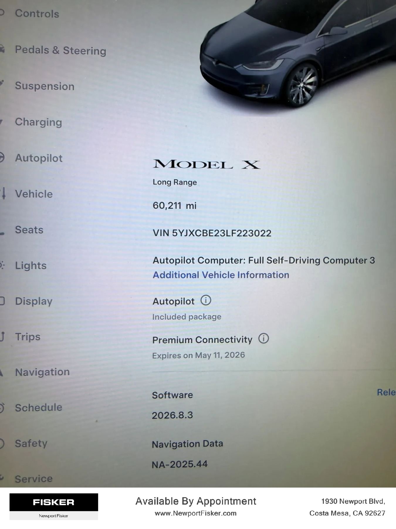 Used 2020 Tesla Model X Long Range AWD/4WD image 9
