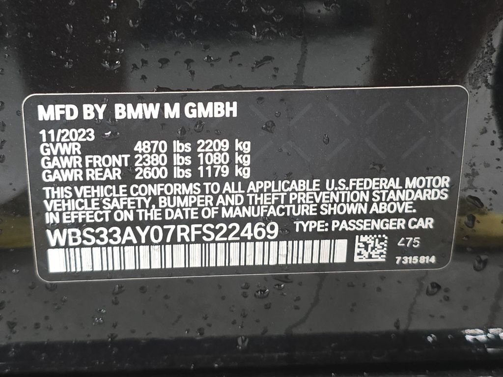 Certified 2024 BMW M3 Competition w/ Executive Package RWD image 27