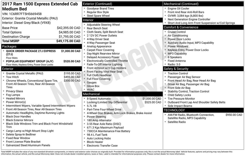 Used 2017 RAM 1500 Express AWD/4WD image 33