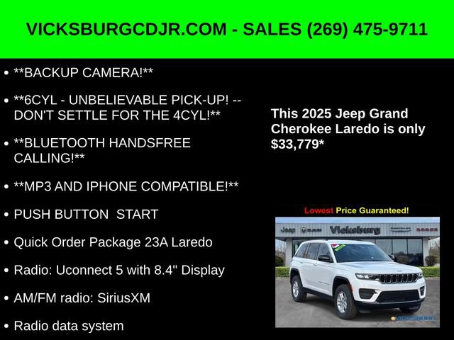 New 2025 Jeep Grand Cherokee Laredo image 5