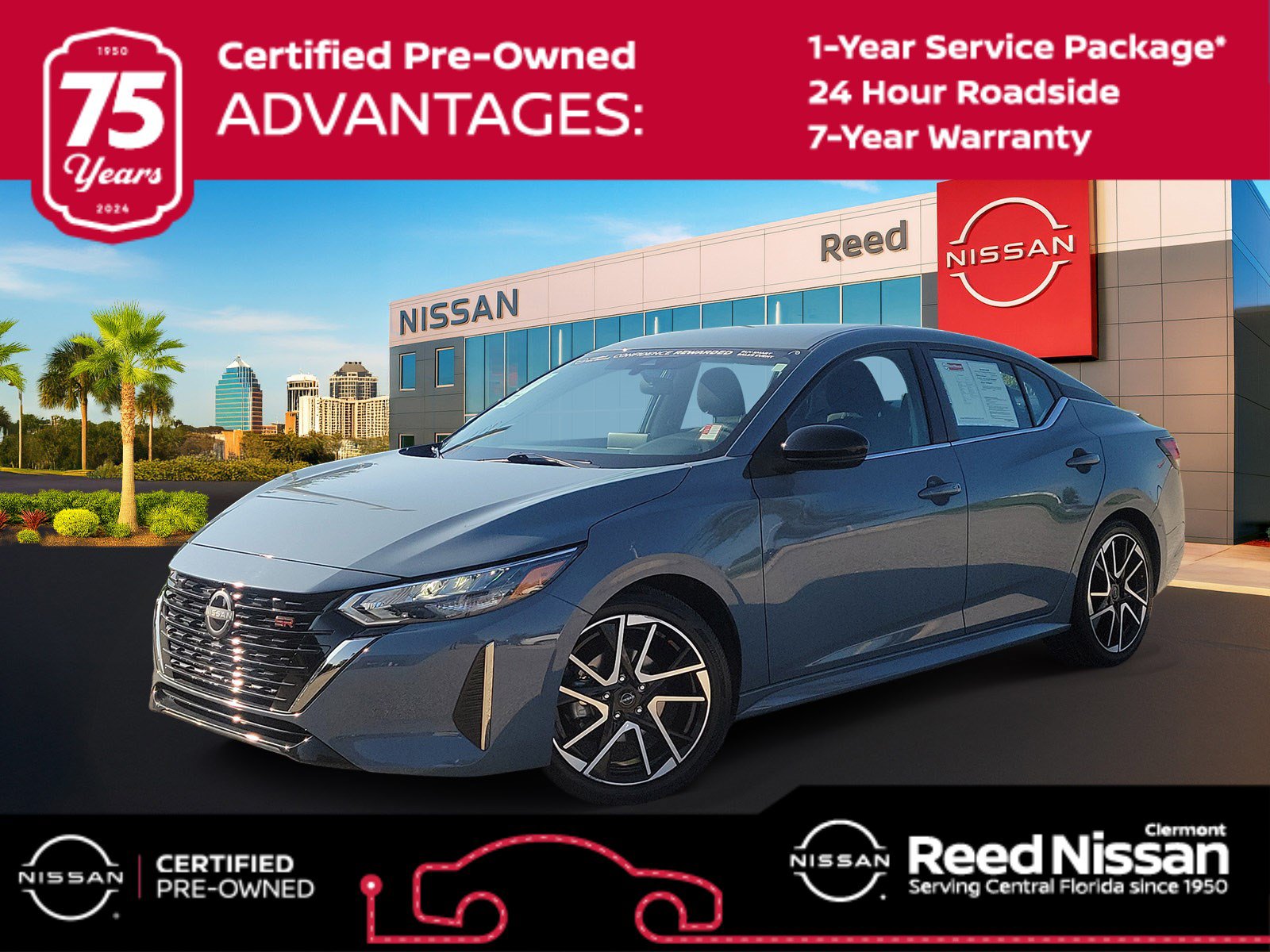 Certified 2025 Nissan Sentra SR FWD image 1