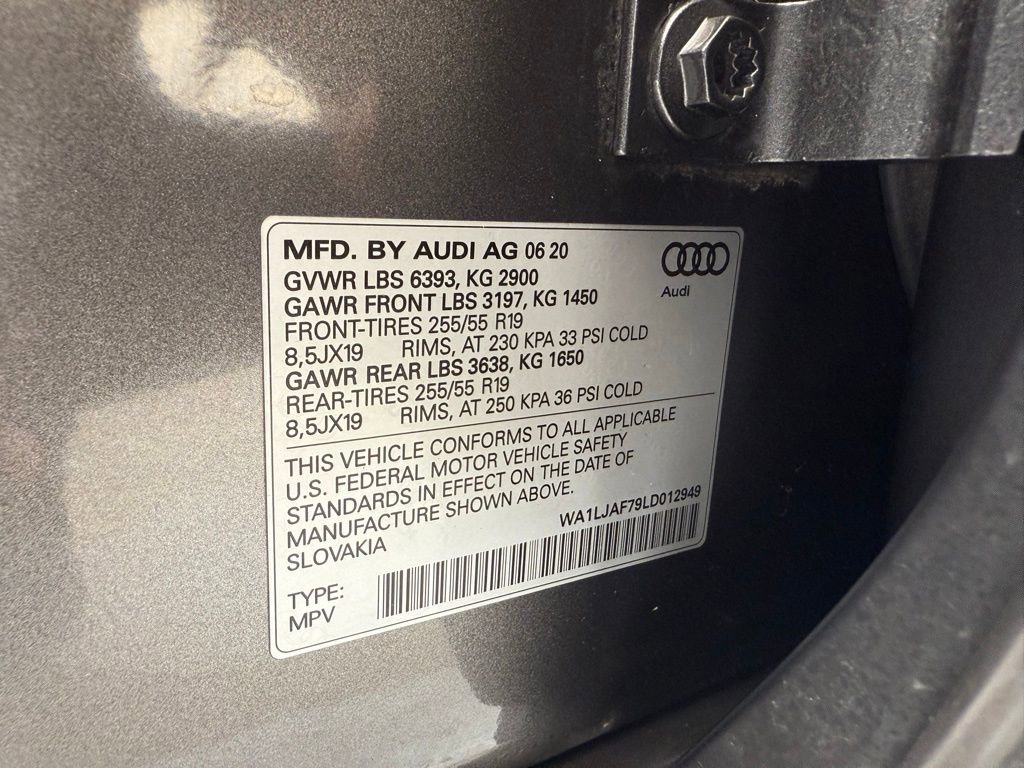 Used 2020 Audi Q7 2.0T Premium Plus w/ Premium Plus Package AWD/4WD image 60