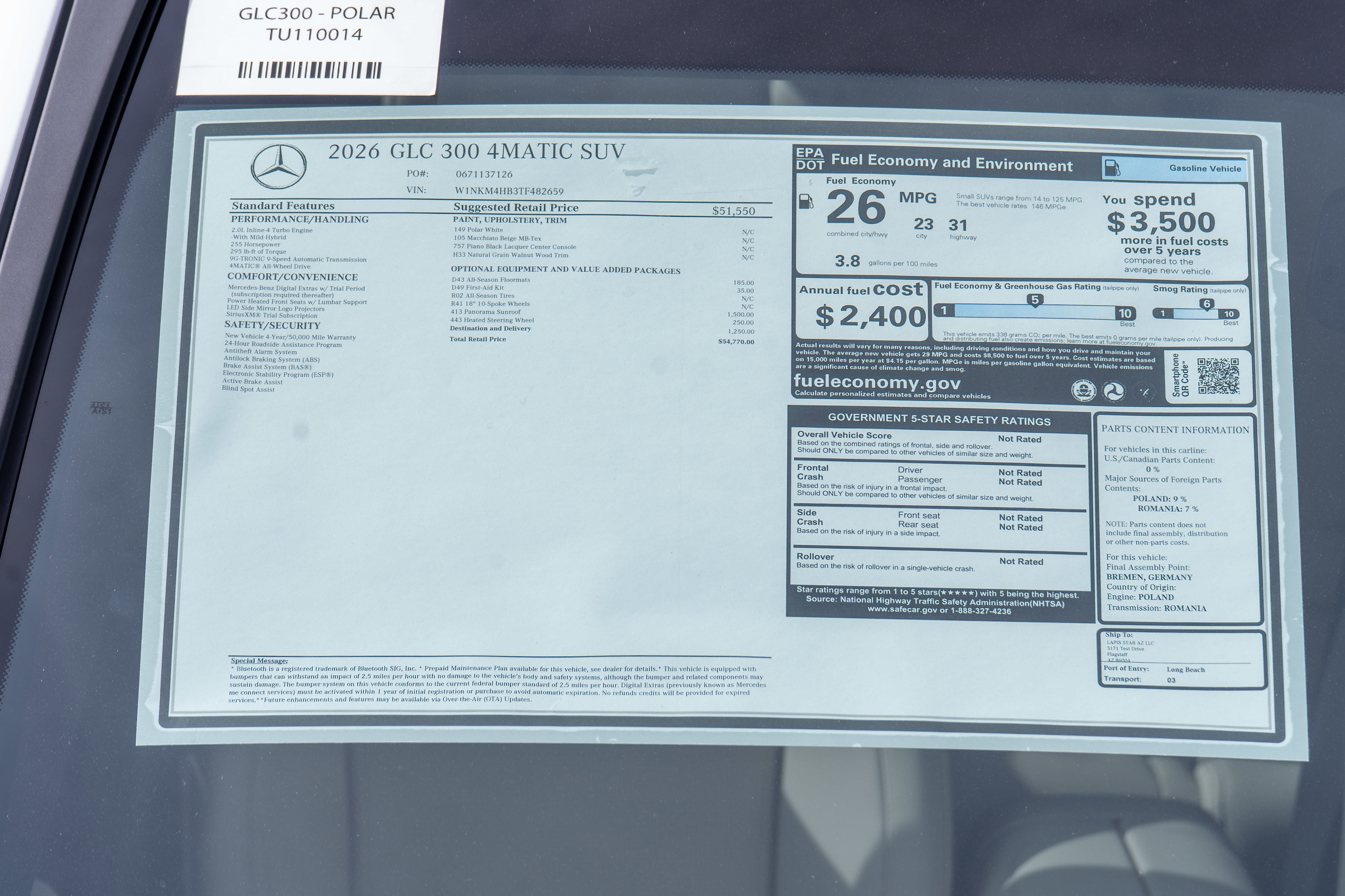 New 2026 Mercedes-Benz GLC 300 4MATIC image 35