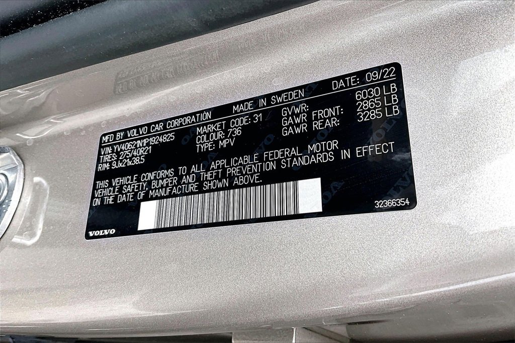 Used 2023 Volvo XC90 B6 Plus w/ Protection Package Premier image 19