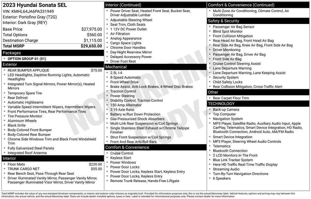 Used 2023 Hyundai Sonata SEL FWD image 5