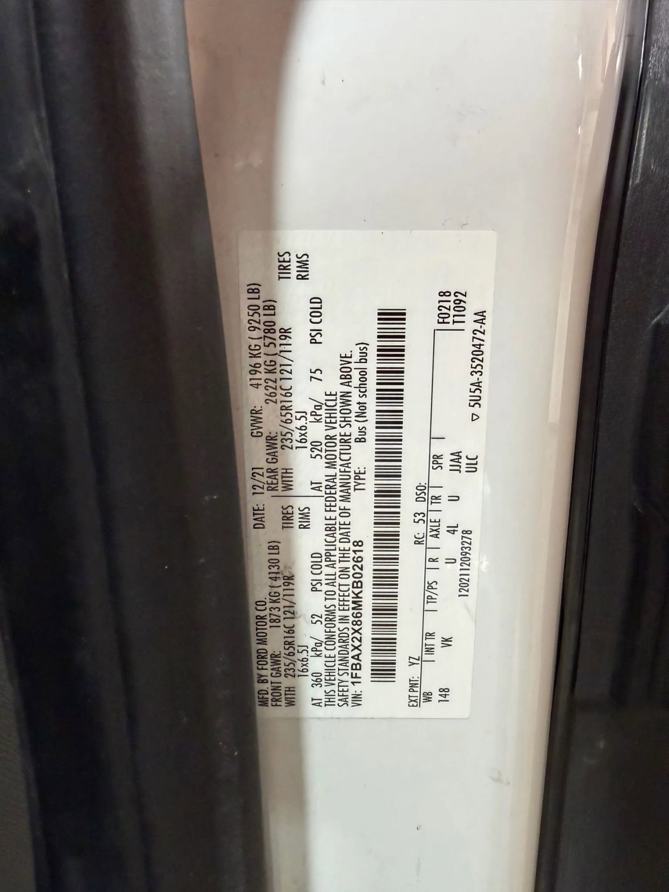 Used 2021 Ford Transit 350 XL RWD image 70