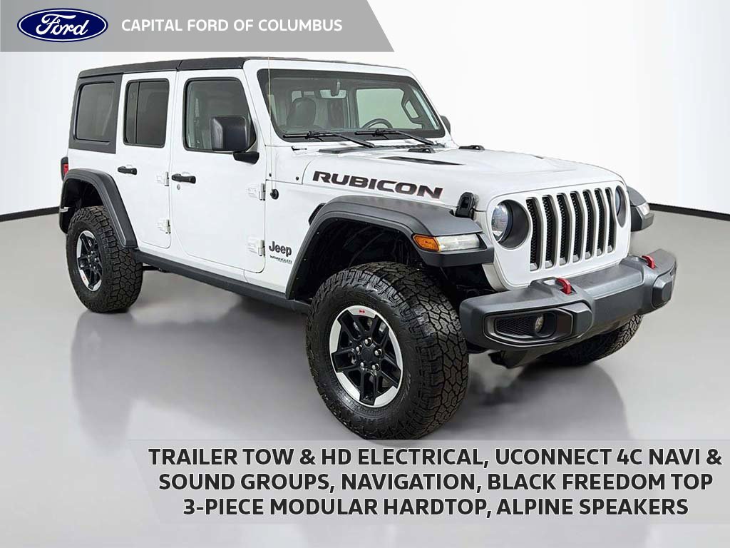 Used 2021 Jeep Wrangler Unlimited Rubicon w/ Uconnect 4C Nav & Sound Group AWD/4WD 360° Tour