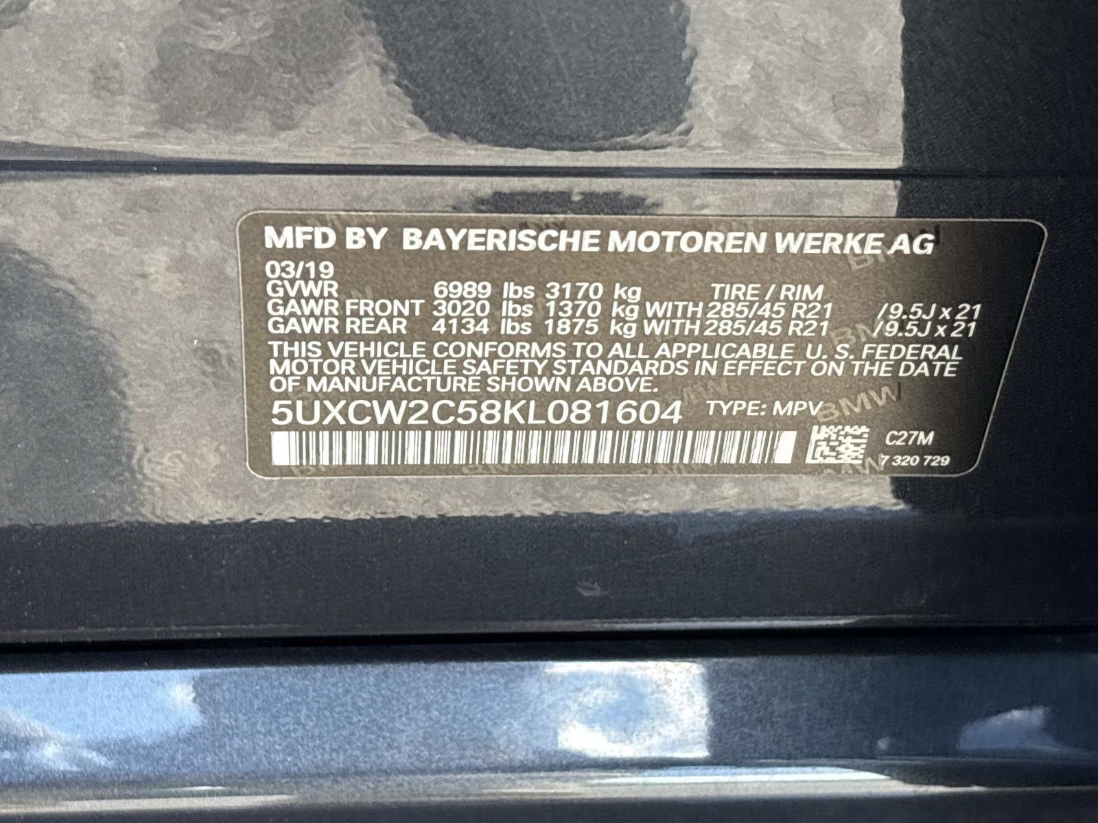 Used 2019 BMW X7 xDrive40i w/ Premium Package AWD/4WD image 31