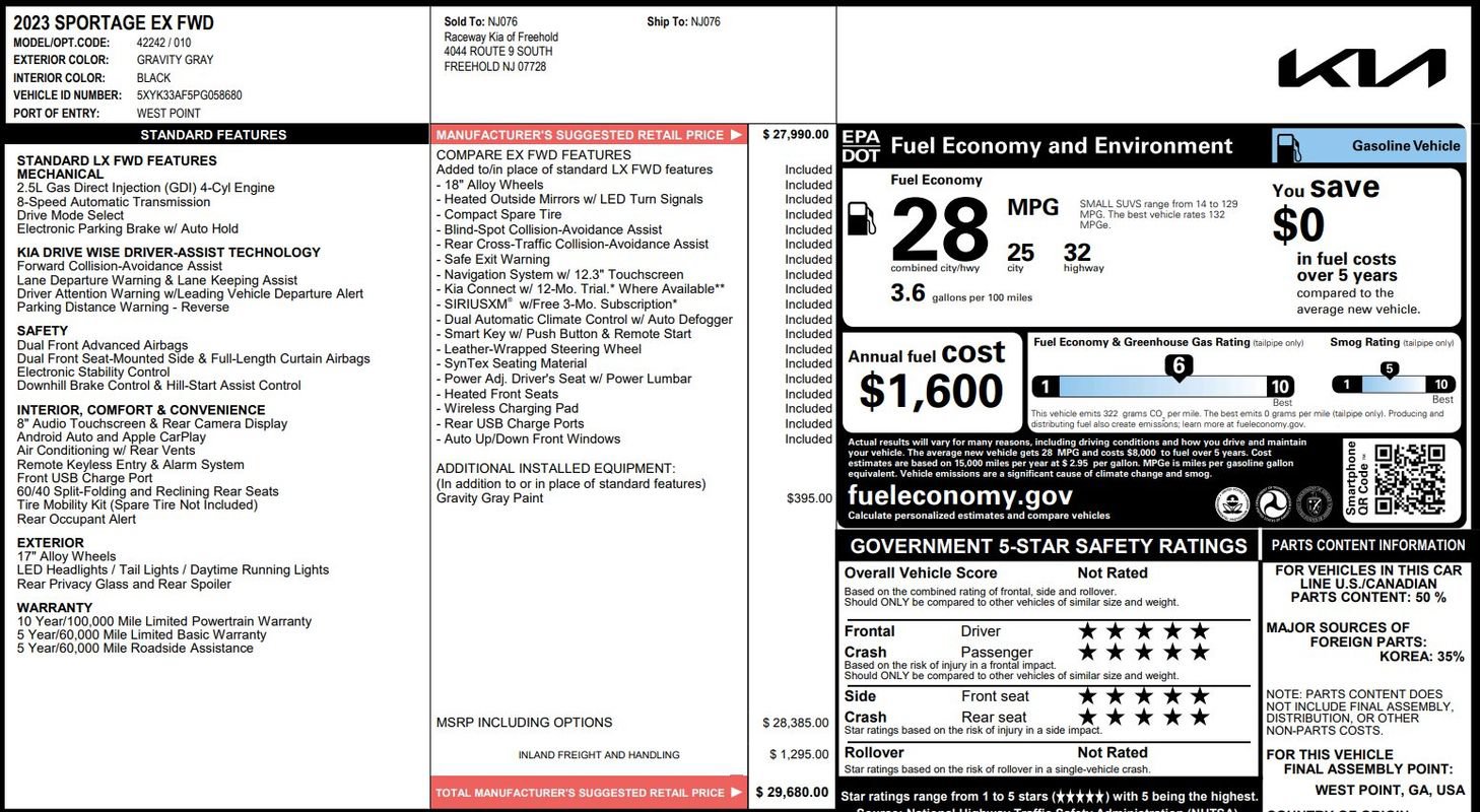 Used 2023 Kia Sportage EX FWD image 9