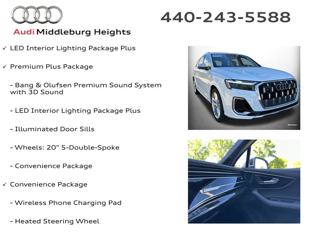 Certified 2025 Audi Q7 3.0T Premium Plus w/ Premium Plus Package AWD/4WD image 6