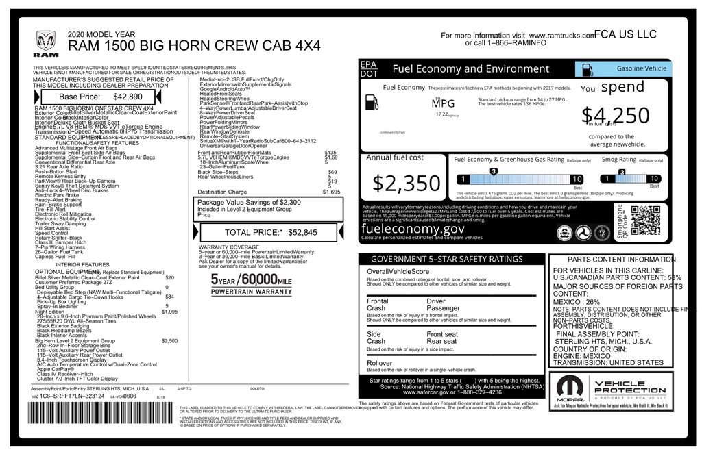 Used 2020 RAM 1500 Big Horn AWD/4WD image 7
