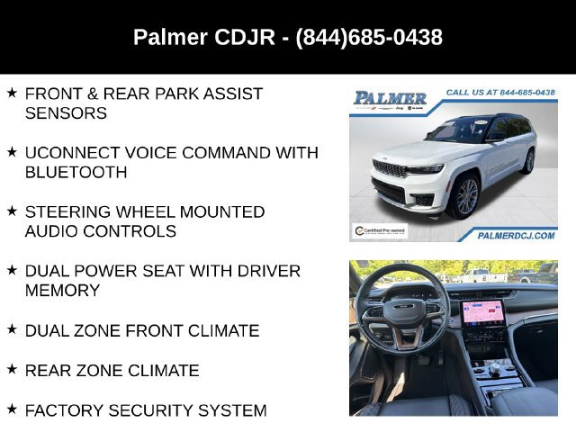 Certified 2025 Jeep Grand Cherokee L Summit AWD/4WD image 24