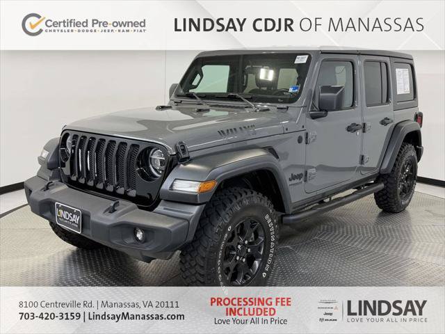 Certified 2020 Jeep Wrangler Unlimited Sport AWD/4WD image 5