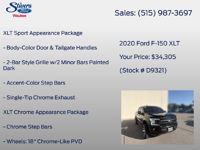 Used 2020 Ford F150 XLT w/ Equipment Group 302A Luxury AWD/4WD image 28