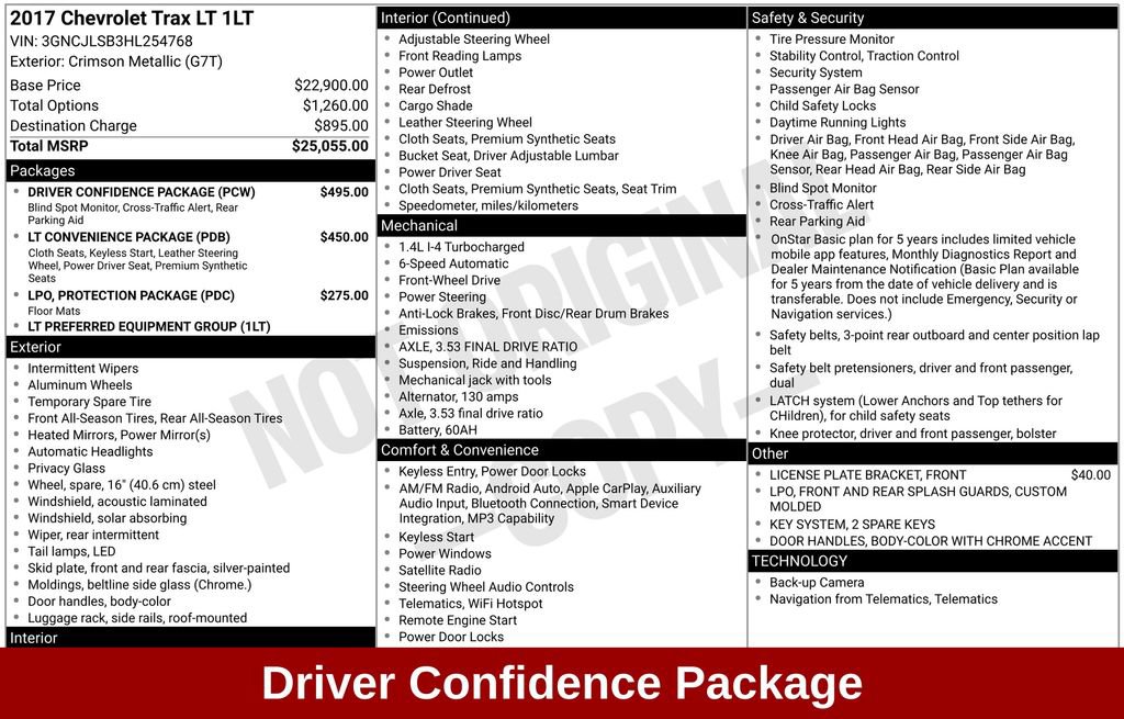 Used 2017 Chevrolet Trax LT w/ Driver Confidence Package FWD image 18