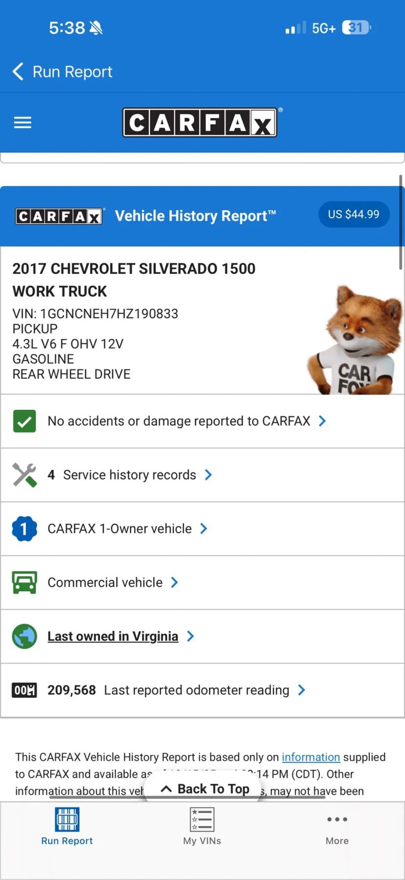 Used 2017 Chevrolet Silverado 1500 W/T image 16