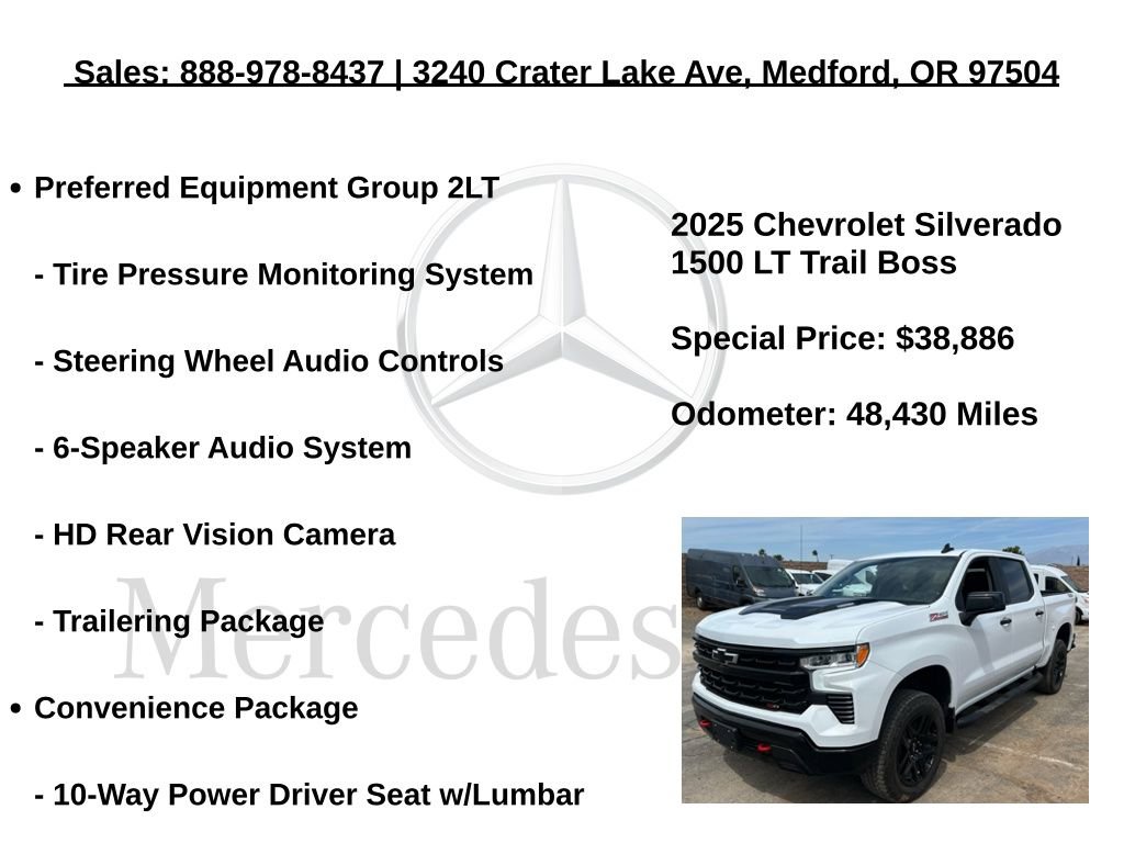 Used 2025 Chevrolet Silverado 1500 LT Trail Boss w/ Protection Package AWD/4WD image 17