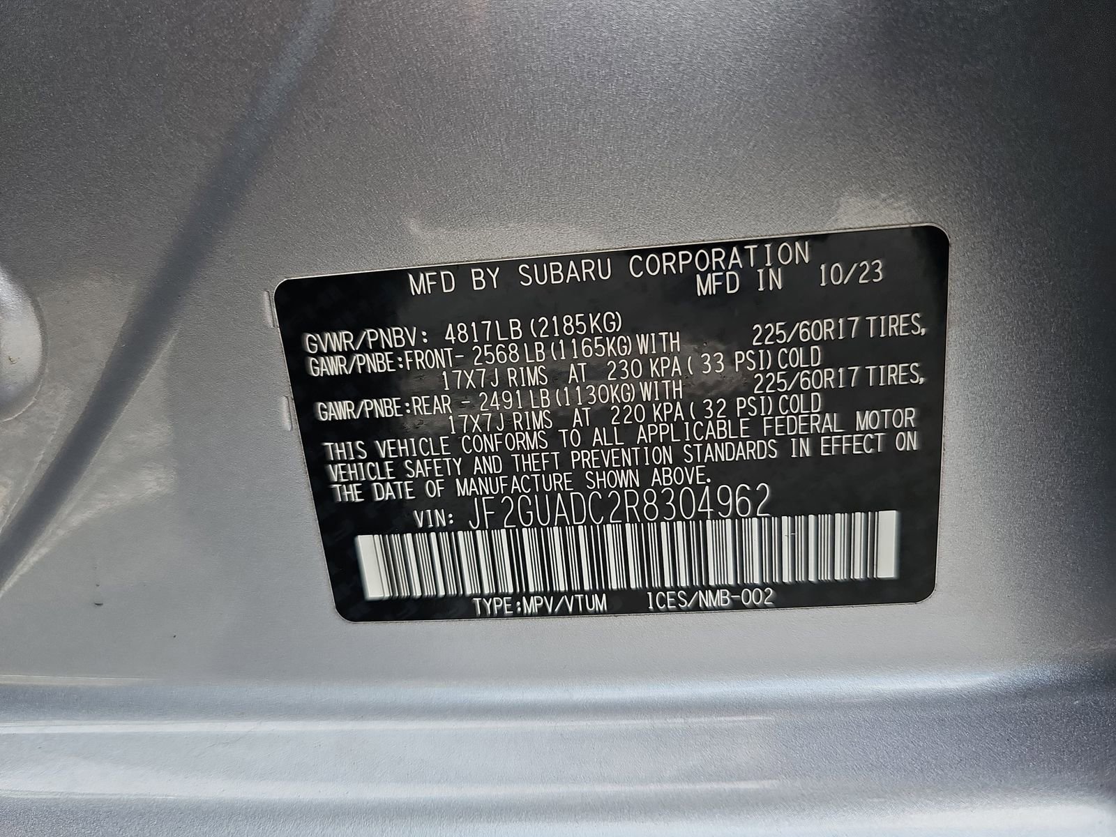 Certified 2024 Subaru Crosstrek 2.0i Premium w/ Crosstrek Mirror Package AWD/4WD image 38