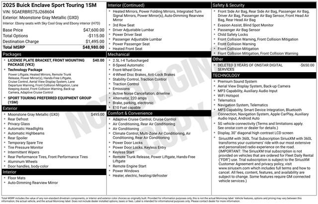 Certified 2025 Buick Enclave Sport Touring FWD image 25