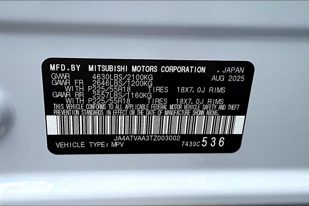 New 2026 Mitsubishi Eclipse Cross LE AWD/4WD image 8