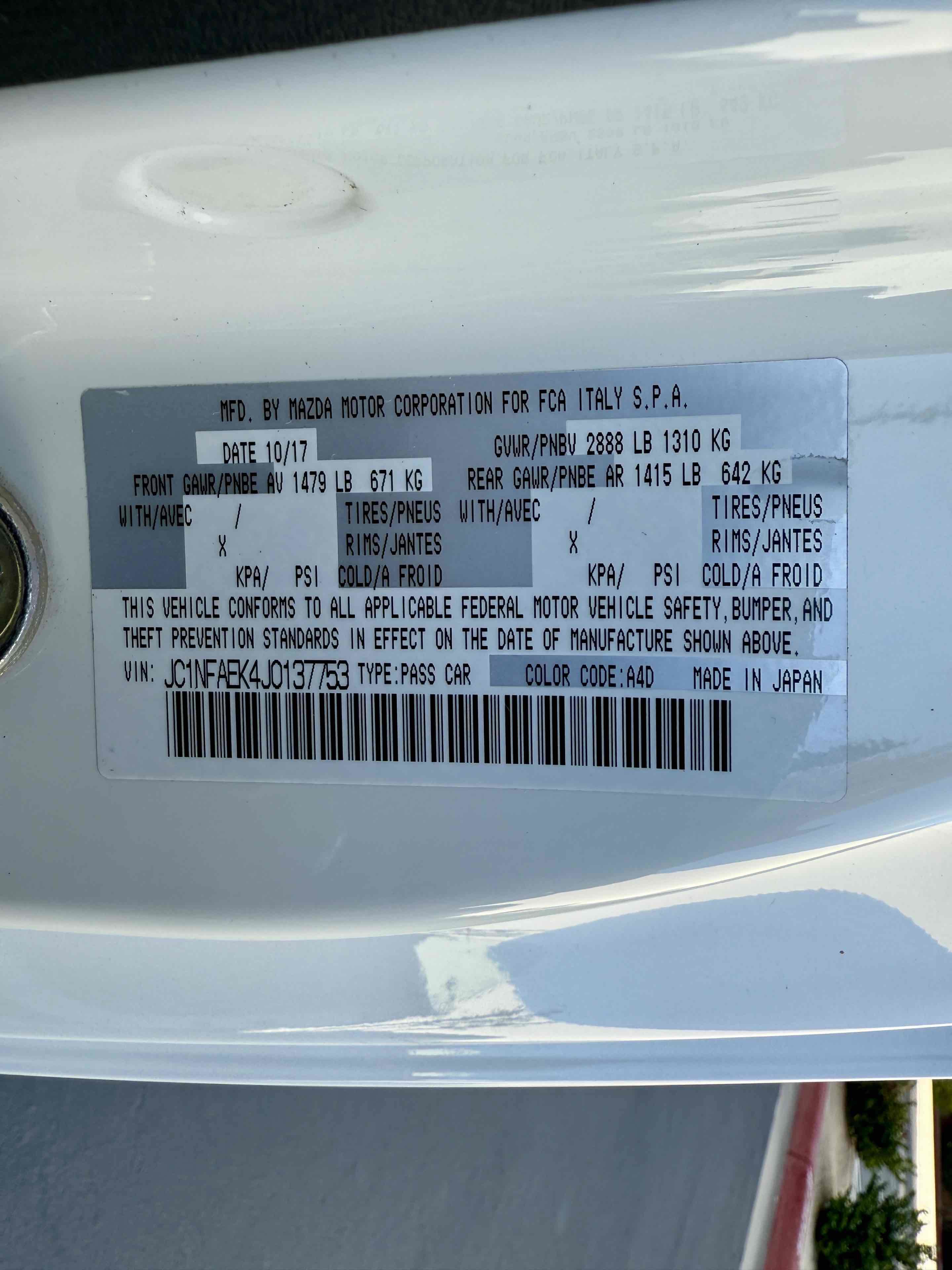 Used 2018 FIAT 124 Spider Lusso w/ Convenience Group image 44