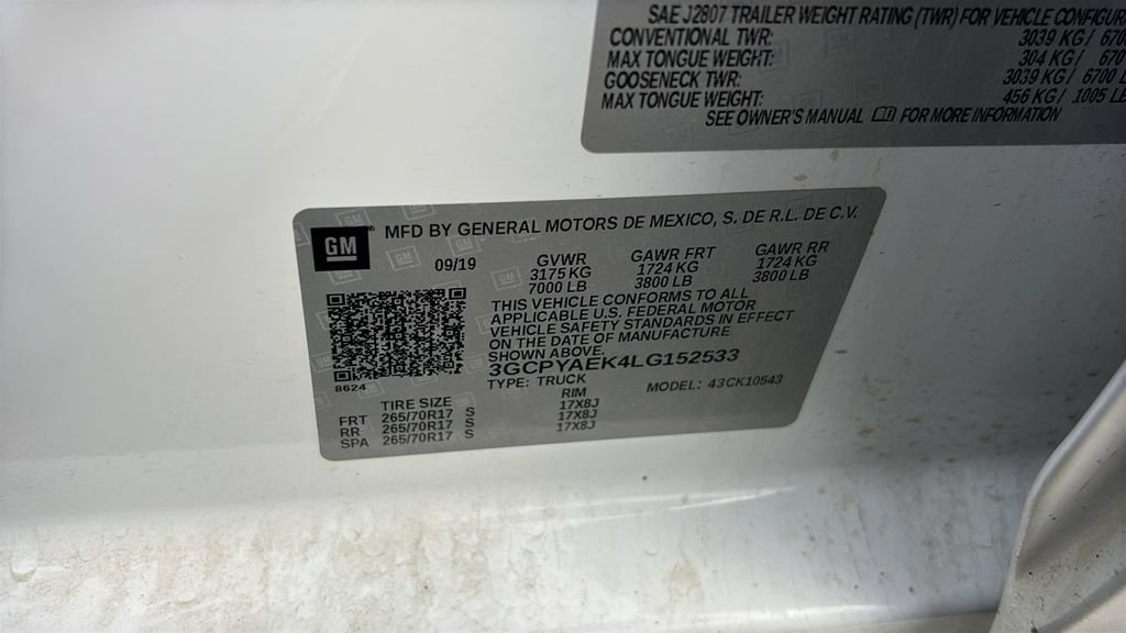 Used 2020 Chevrolet Silverado 1500 W/T w/ WT Value Package AWD/4WD image 31