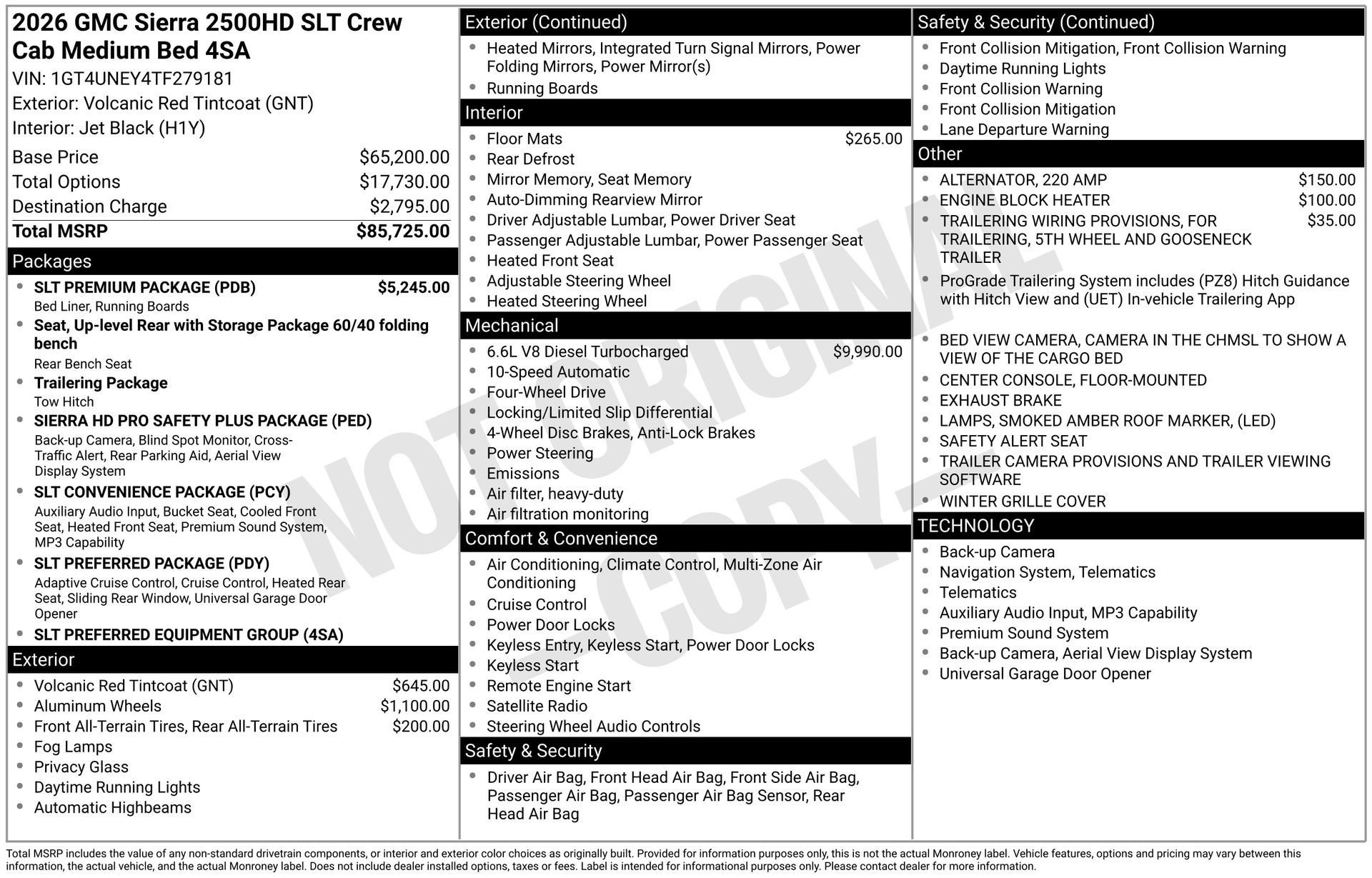 New 2026 GMC Sierra 2500 SLT w/ SLT Premium Package AWD/4WD image 7