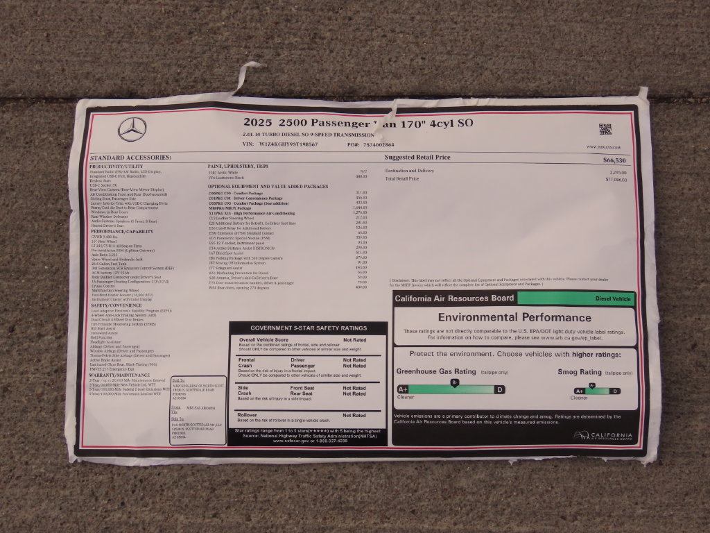 Used 2025 Mercedes-Benz Sprinter 2500 image 9