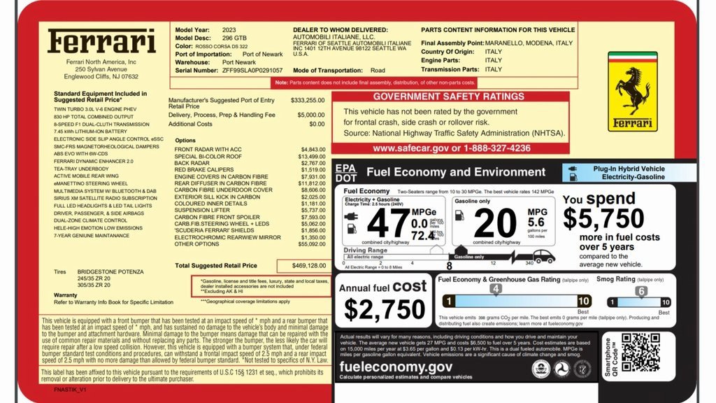 Certified 2023 Ferrari 296 GTB image 31