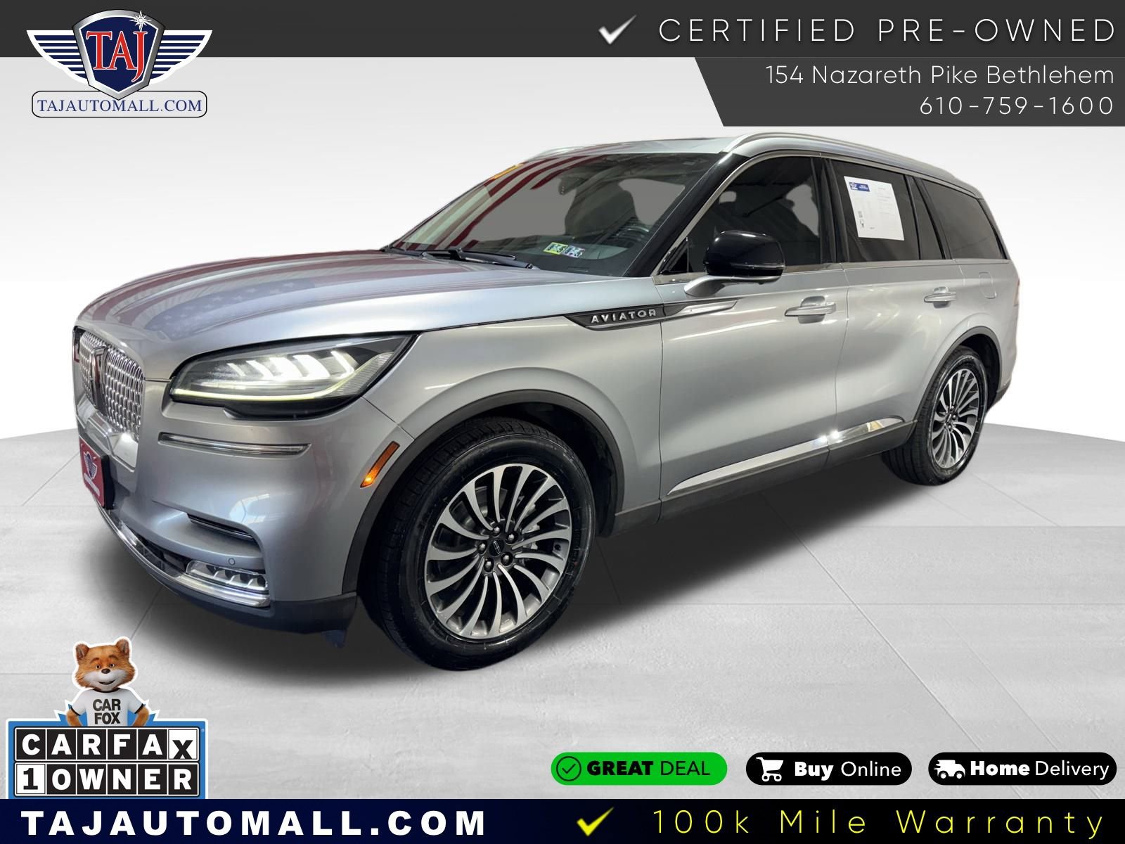 Used 2021 Lincoln Aviator Reserve w/ Elements Package Plus